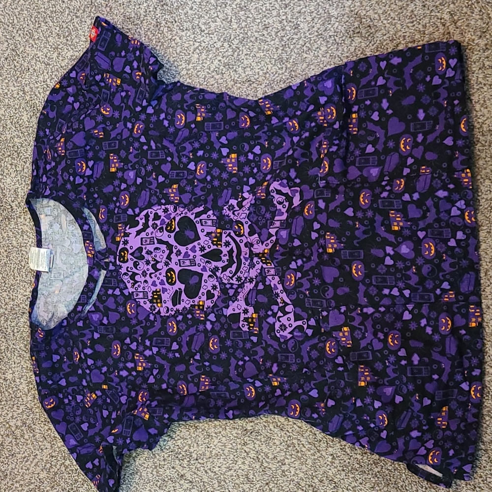 Halloween scrub top
